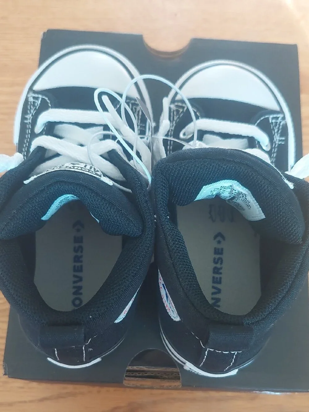 Converse Kids Black and White Chuck Taylor Mid Top Sneakers